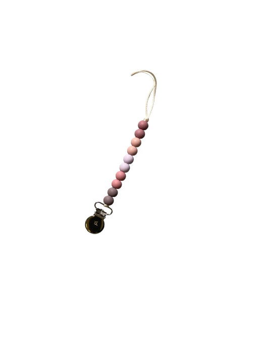 Misty Rose Molly Petite Pacifier Clip