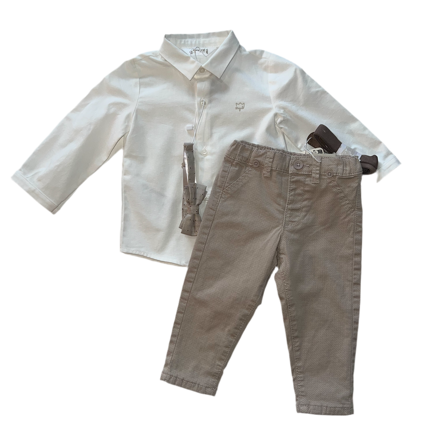 Walnut Dress Pants With Suspenders