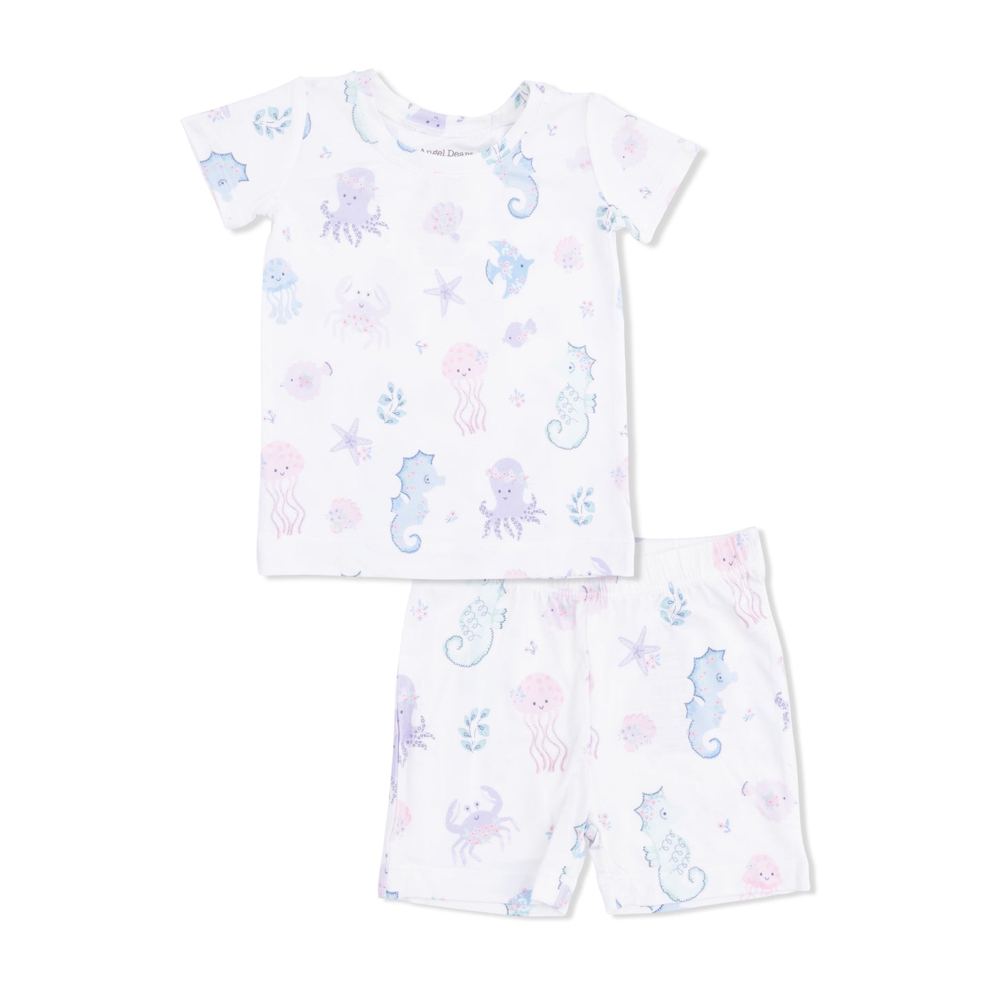 Floral Sea Creatures Loungewear Short Set