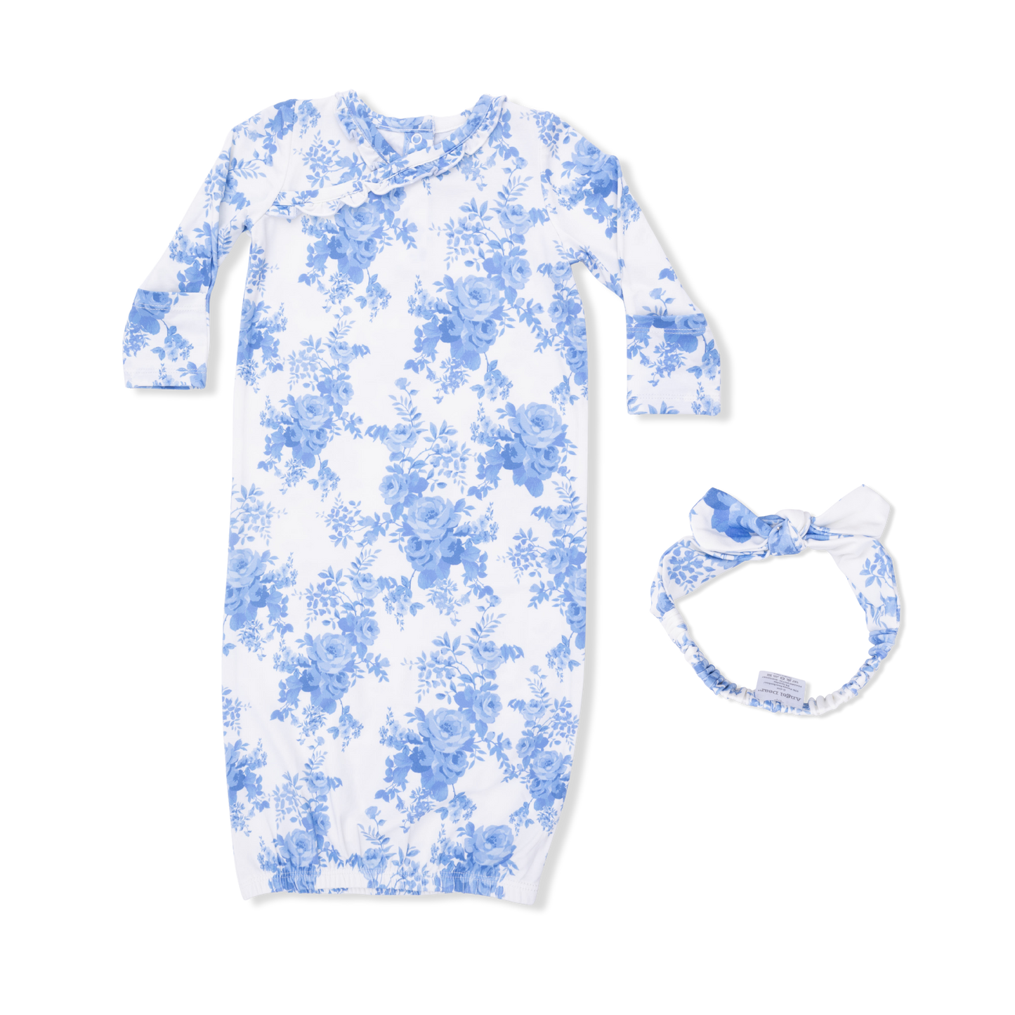 Dream Cottage Floral Kimono Gown & Headband Set