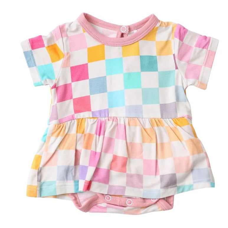 Pastel Check Dress