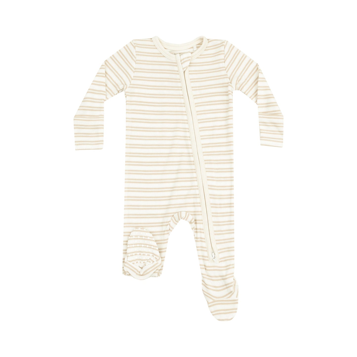 Oxford Tan Stripe Footie
