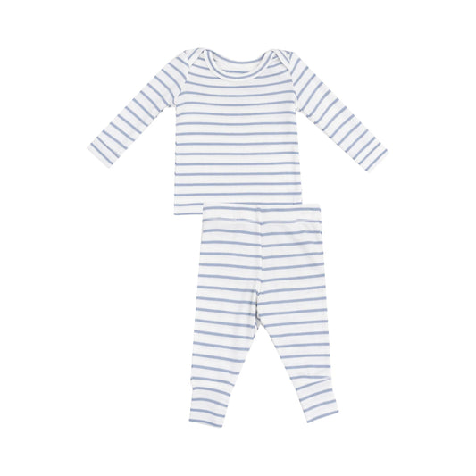 French Stripe Rib Two Piece Set