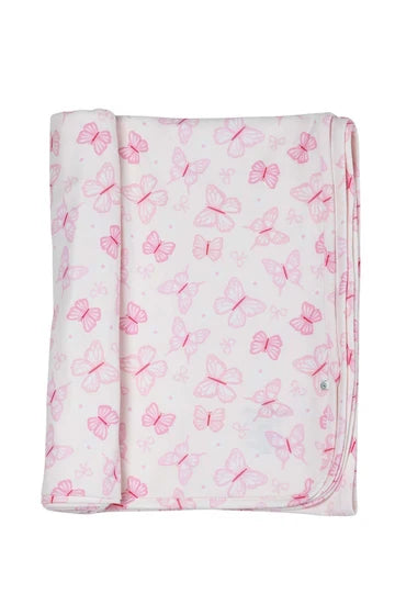 Oversized Swaddle Blanket | Blooming Butterflies