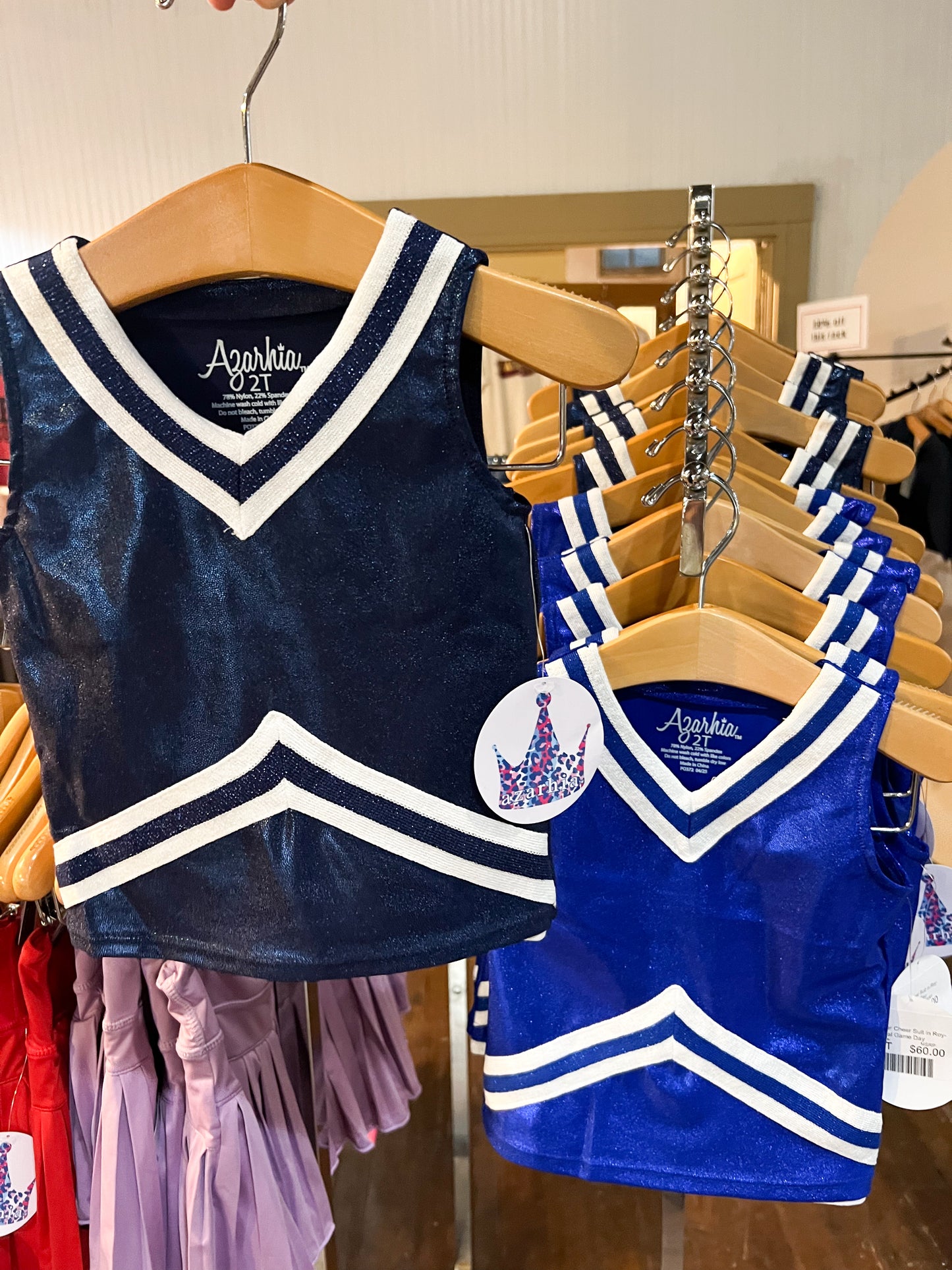 Shimmer Cheer Suit- Royal