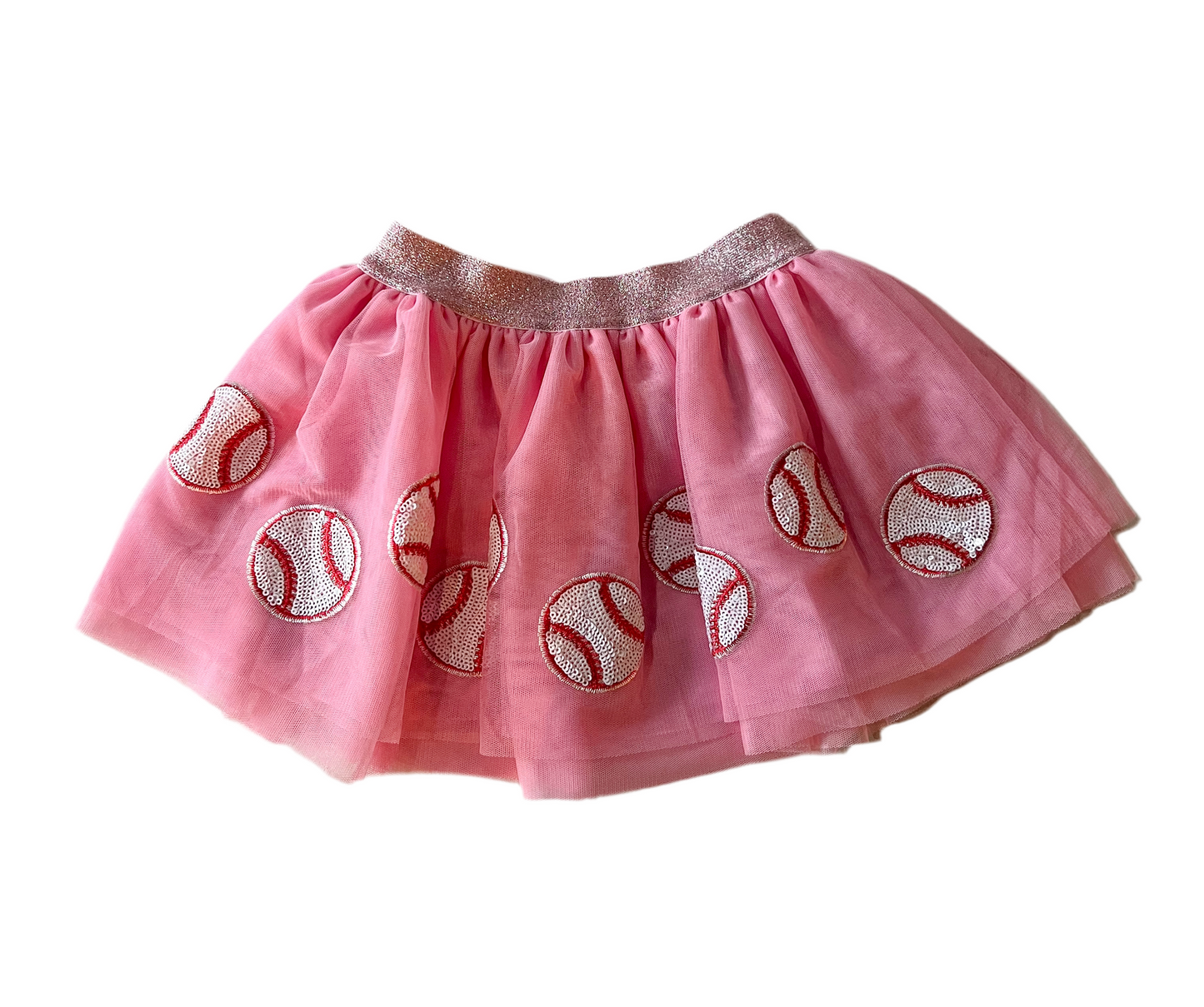Pink Baseball Tutu Skirt