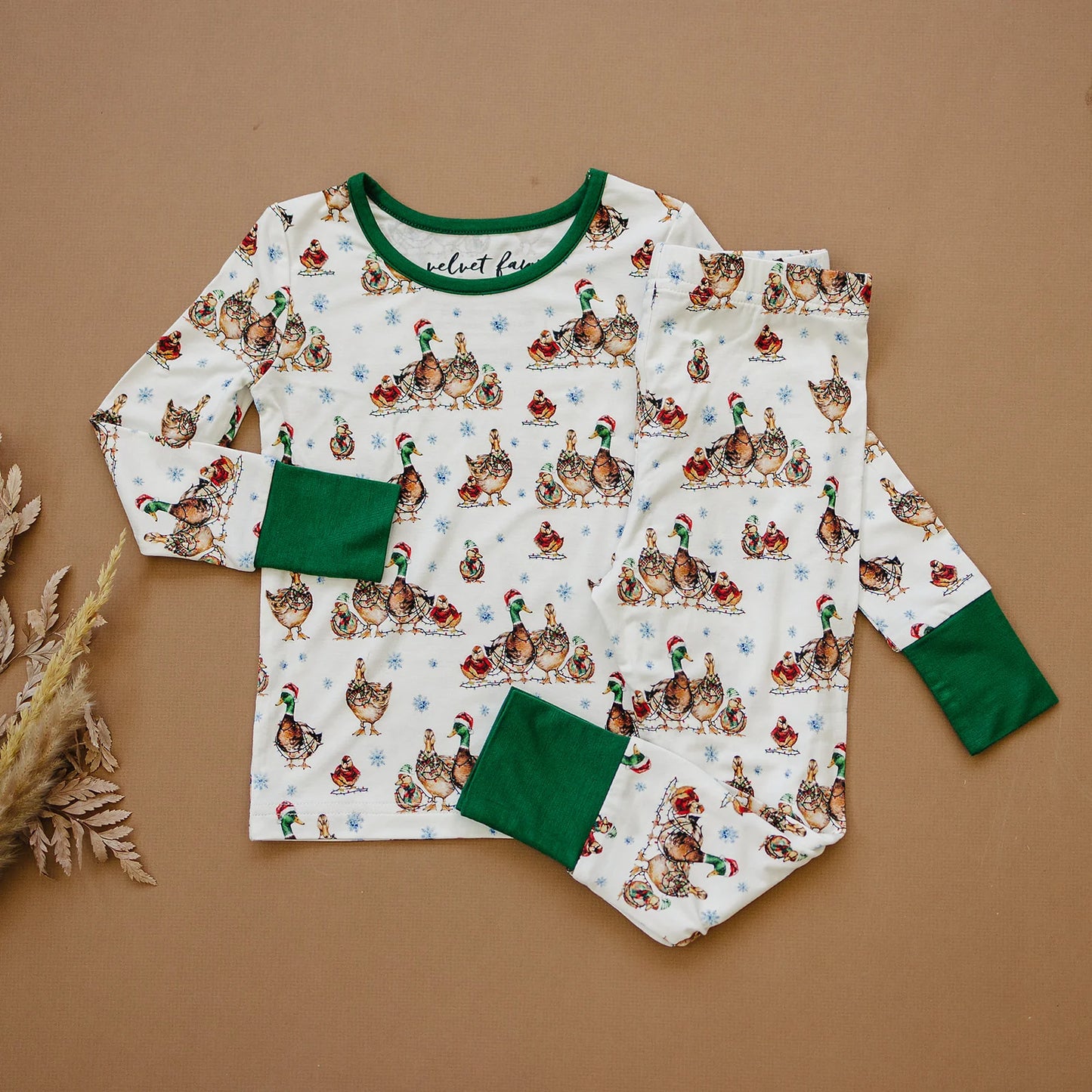 Bamboo 2 Piece Set- Merry Mallards