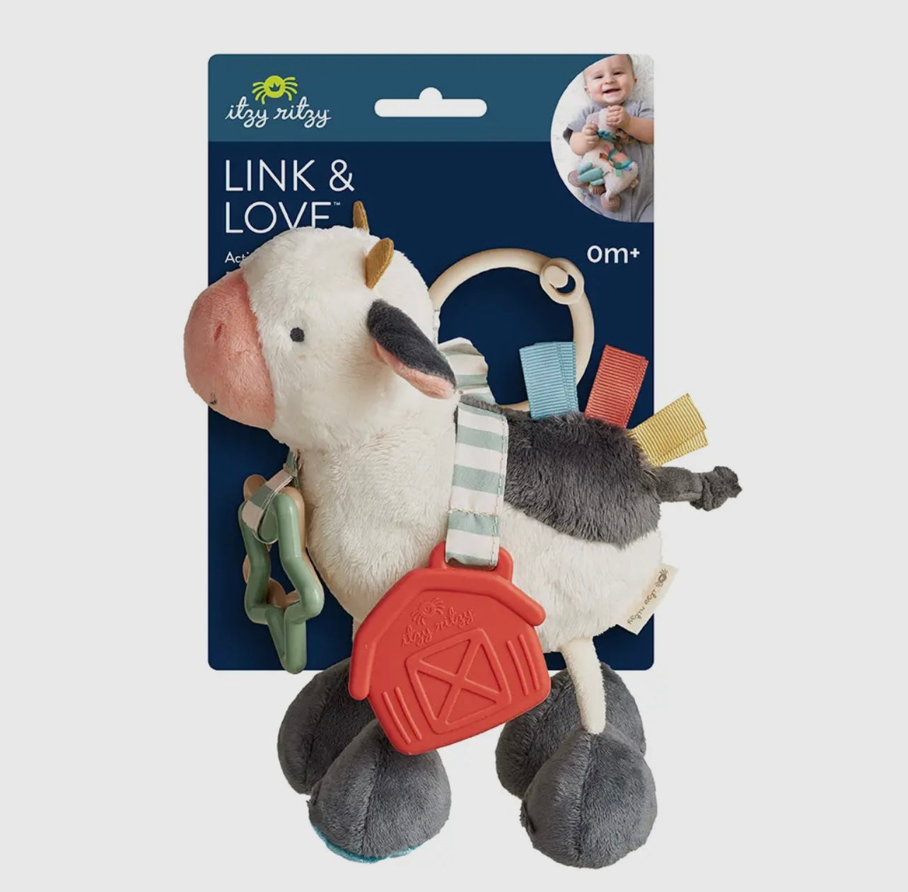 Cow Itzy Friends Link & Love Activity Plush