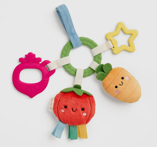Veggie Bitzy Busy Ring Teething Activity Toy