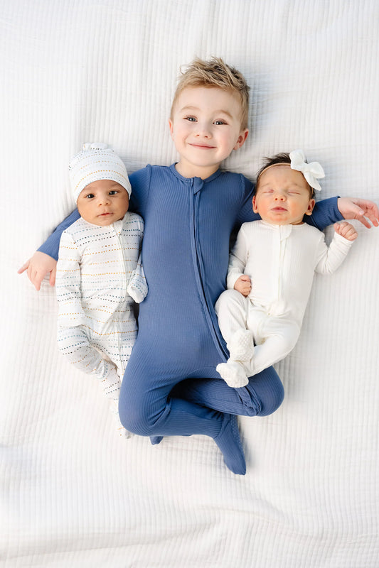 Harrison Ribbed Zipper Footie