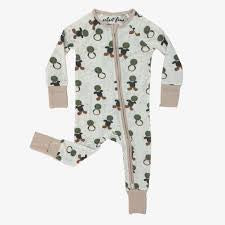 Hunter the Lovie Bamboo Zipper Pajamas