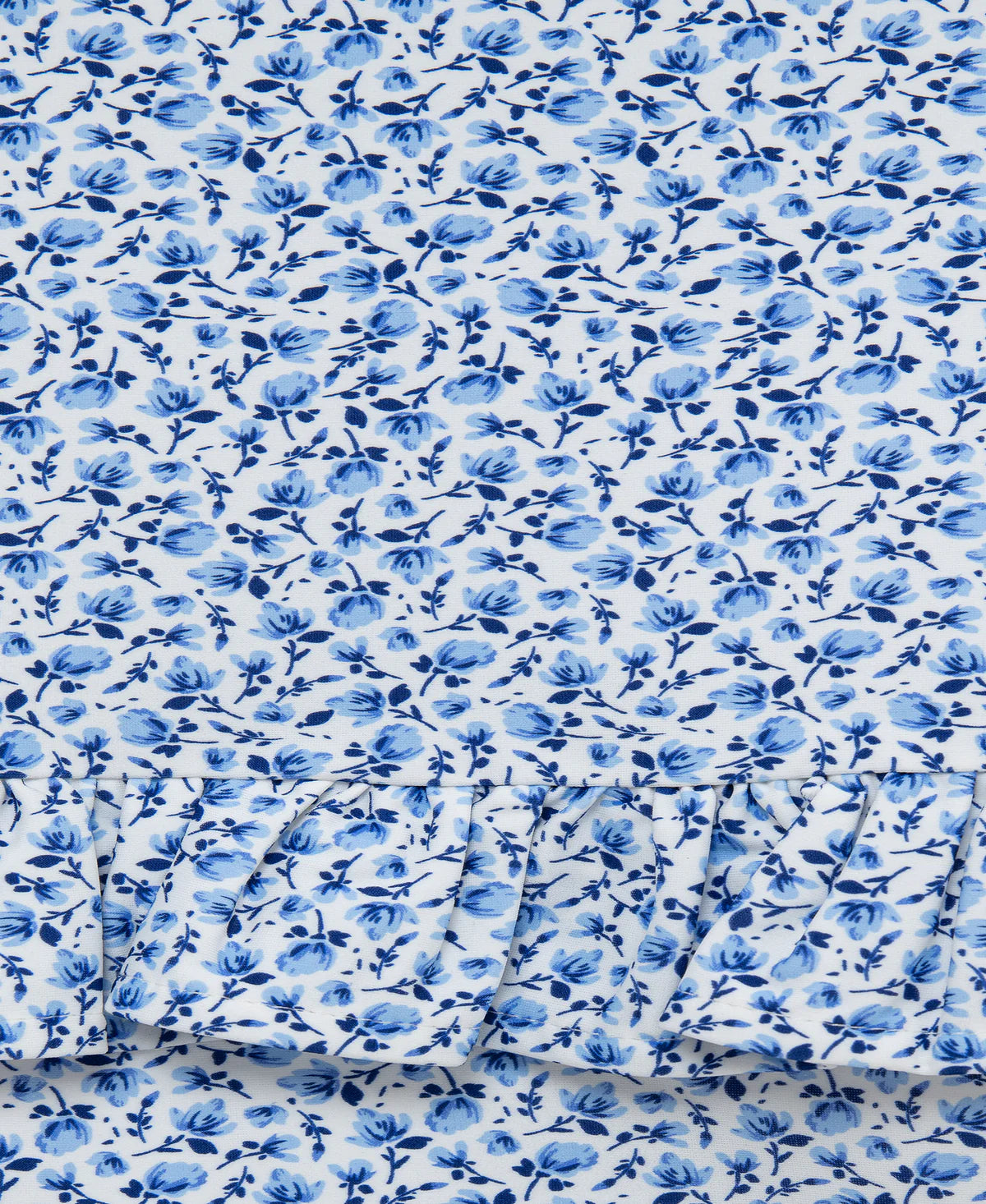 Blue Floral 1-Piece Rashguard Suit