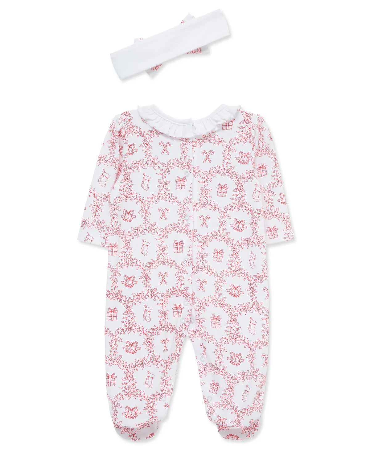 Festive Toile Footie Set
