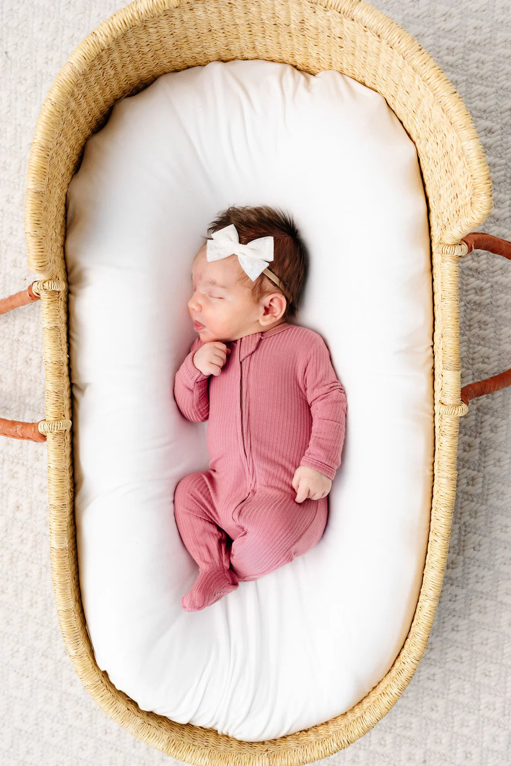 Marjorie Ribbed Zipper Footie