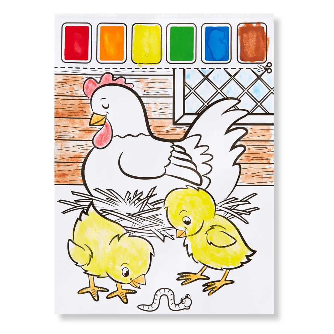 Farm Animals Paint with Water Kids' Art Pad