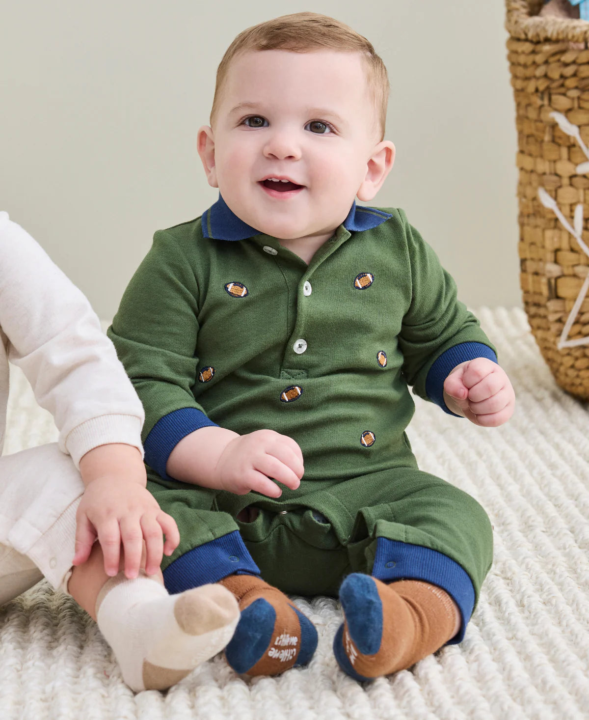 Football Romper & Sock Set