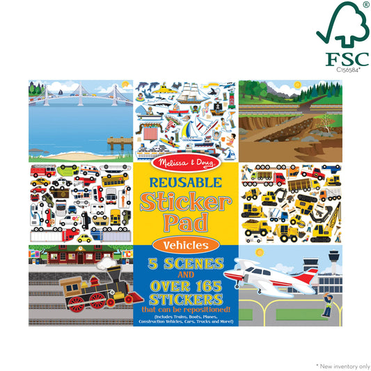 Reusable Sticker Pad- Vehicles