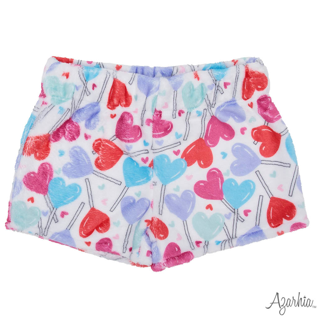 Heart Fuzzy Shorts