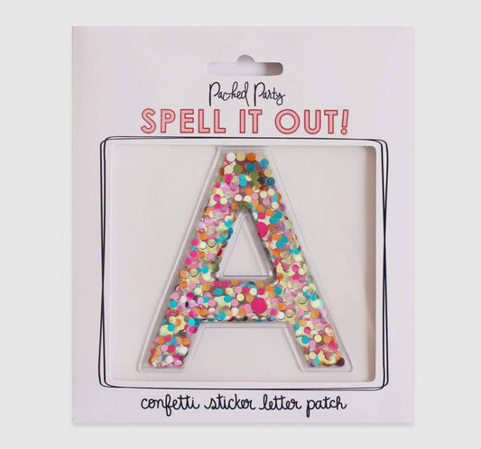 Confetti Stick to it Letters