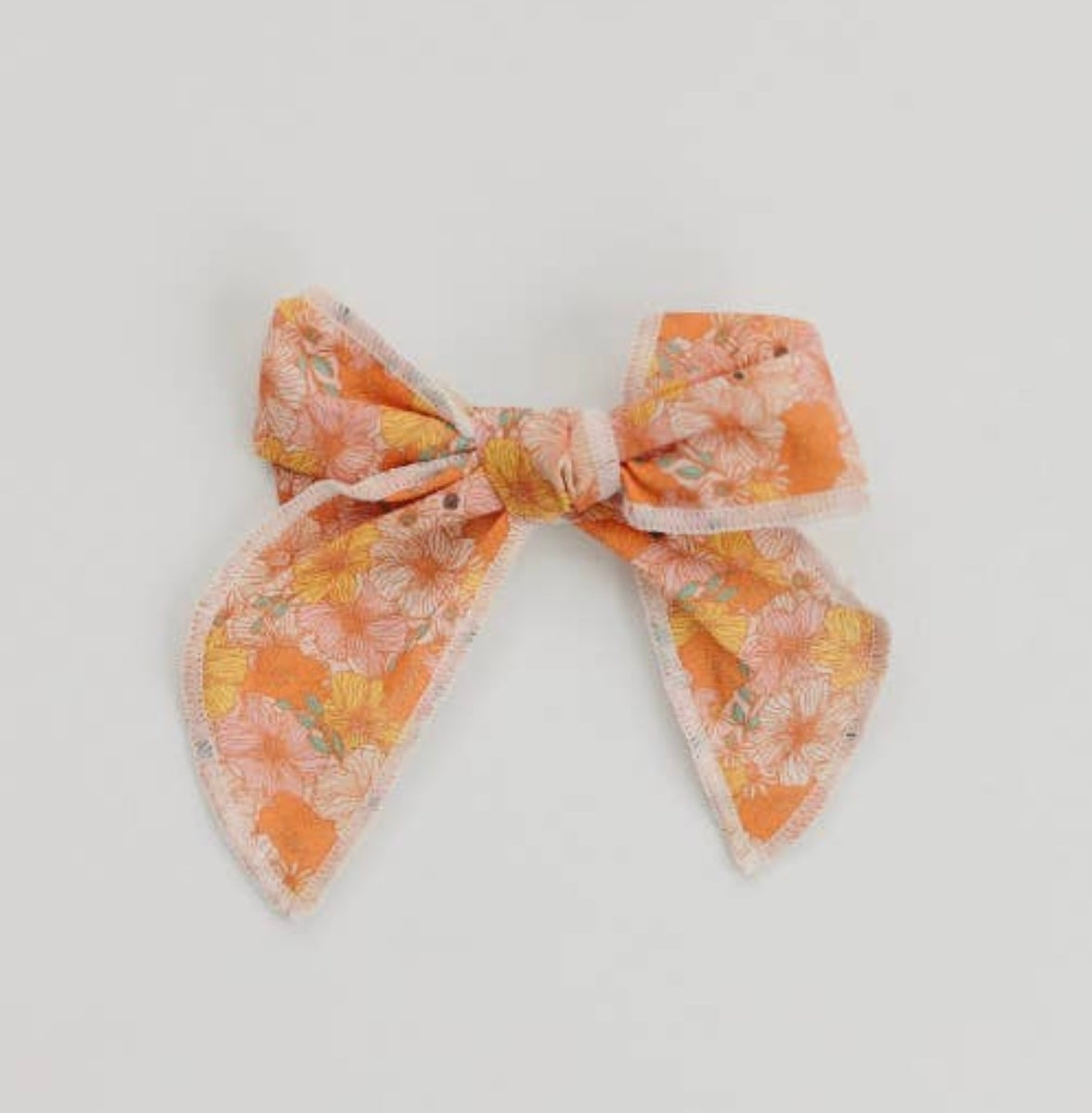 Very Vibrant Flowers 4” Cotton Bow