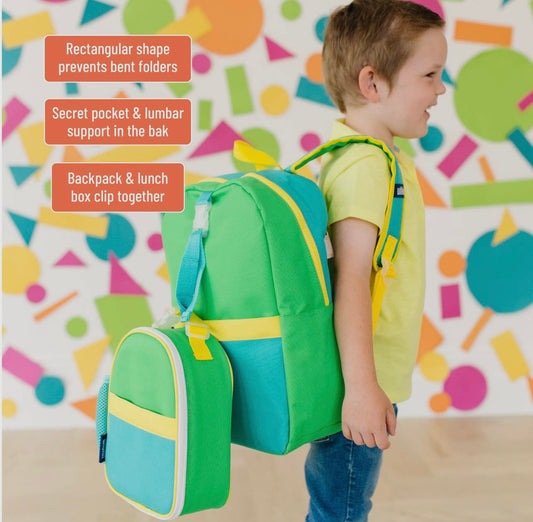 Multi Color Green Backpack
