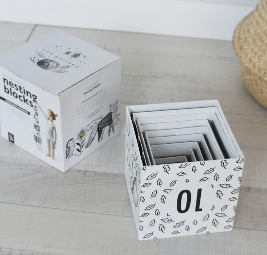Nesting Blocks- Woodland Numbers
