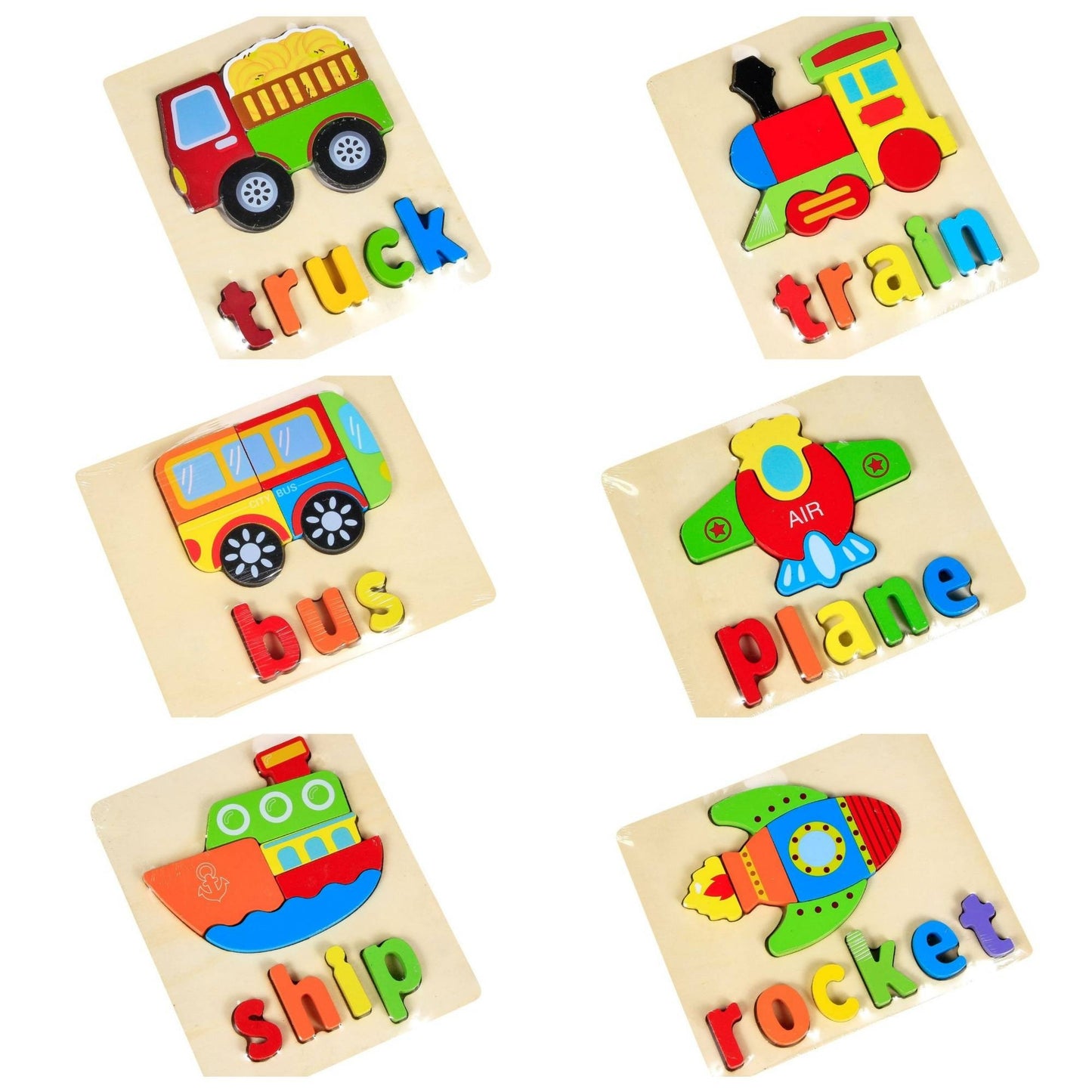 Bus Wooden Puzzle