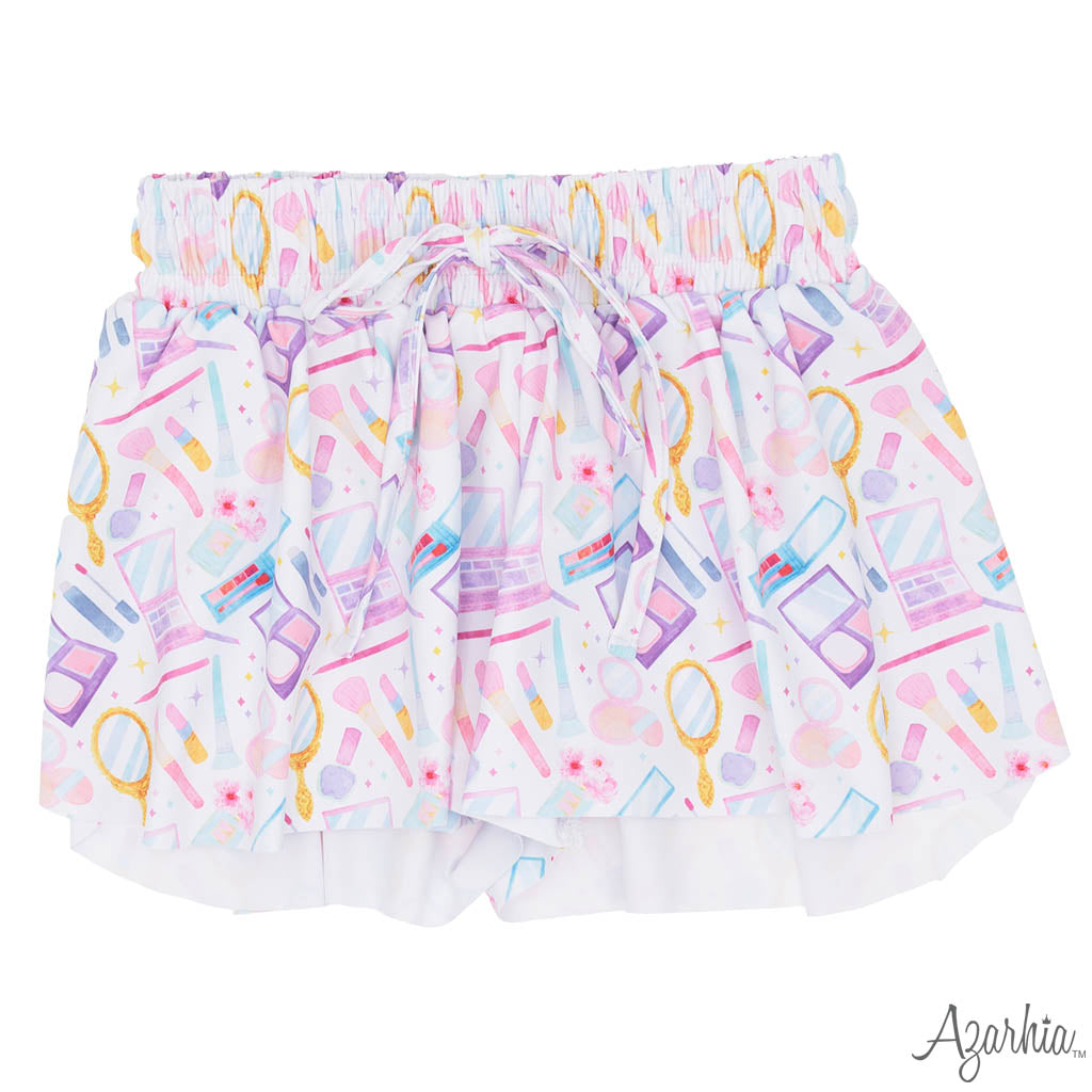 Makeup Collage Butterfly Shorts