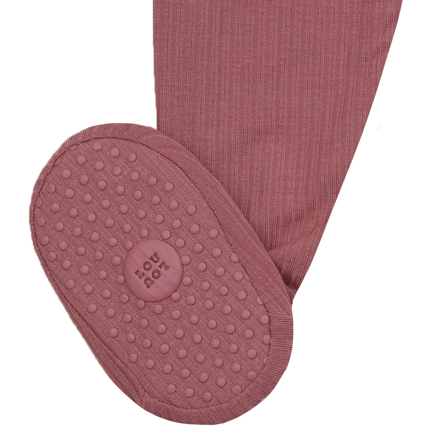 Marjorie Ribbed Zipper Footie