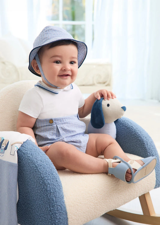 Boy Romper with Hat