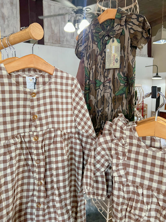 vivian bubble || bark flannel