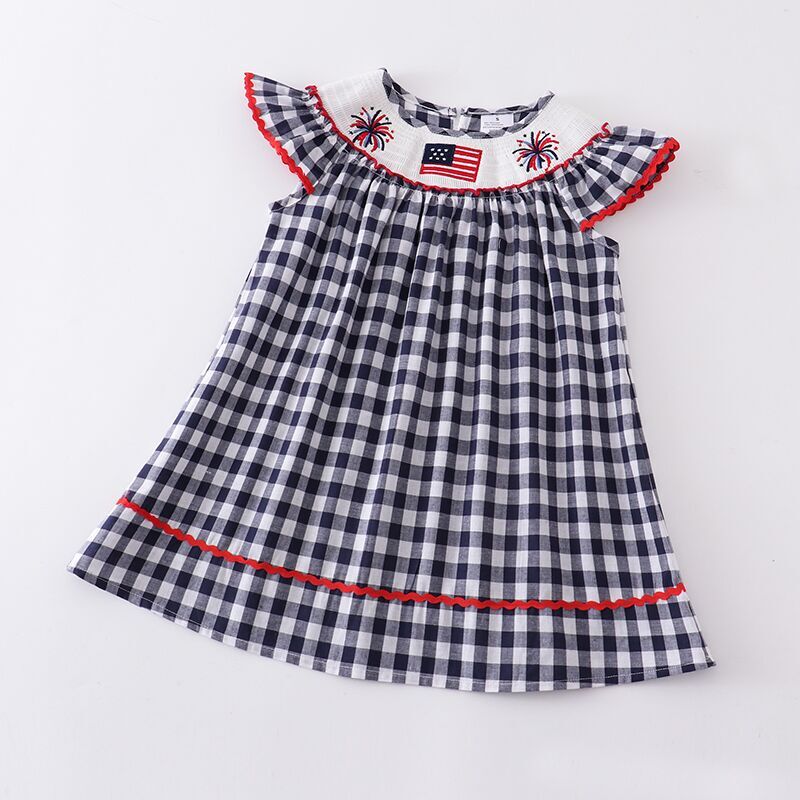 Smocked Flag Dress