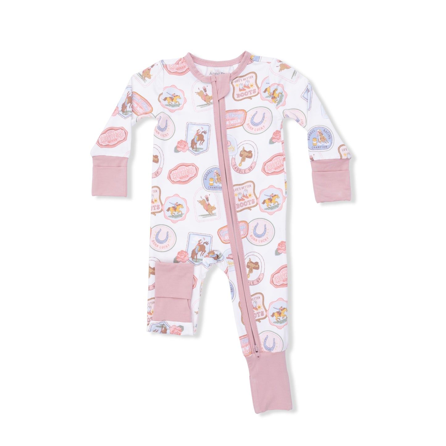 Pink Rode Patches Convertible Romper