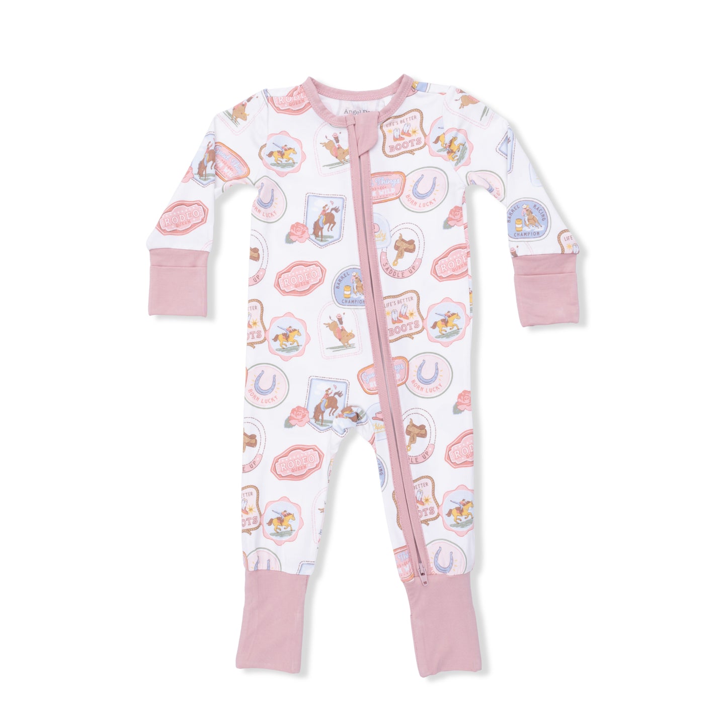 Pink Rode Patches Convertible Romper