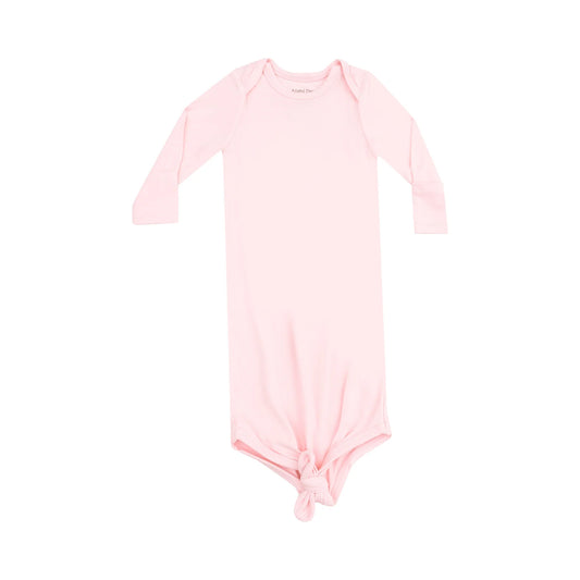 Solid Pink Knotted Gown