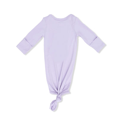 Solid Orchid Knotted Gown