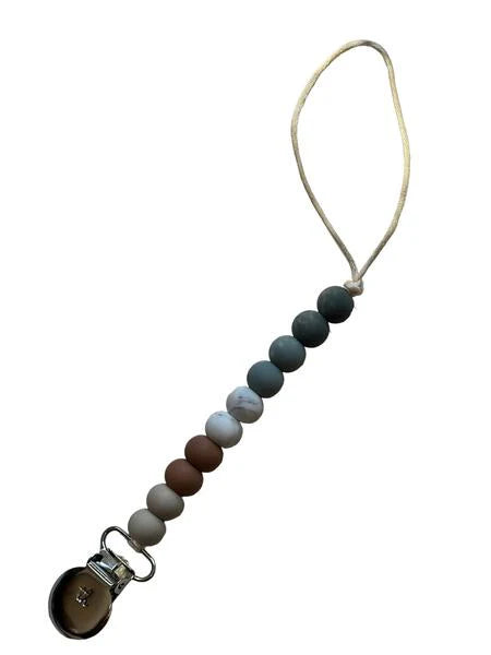 Camel Molly Petite Pacifier Clip