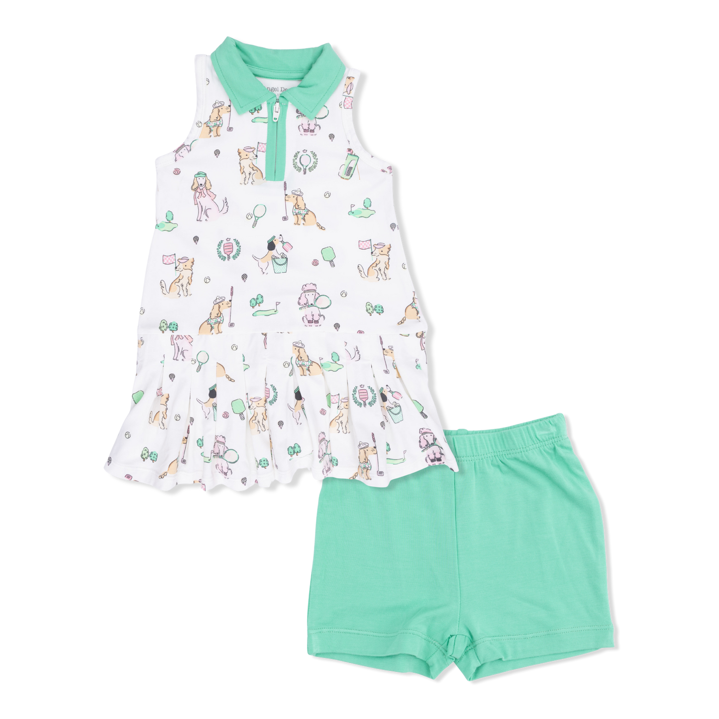 Country Club Dogs Tennis Dress & Short Set