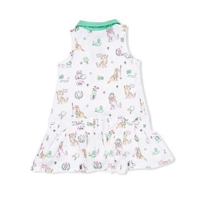 Country Club Dogs Tennis Dress & Short Set