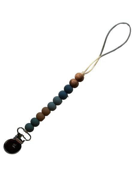 Storm Clouds Molly Petite Pacifier Clip