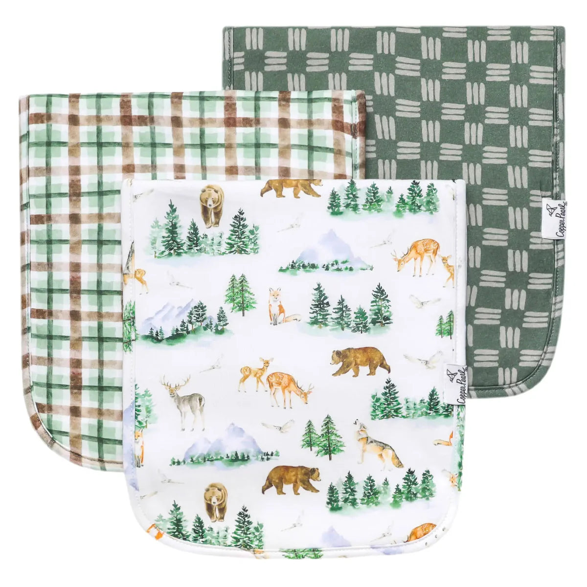 Premium Burp Cloths-Grayson