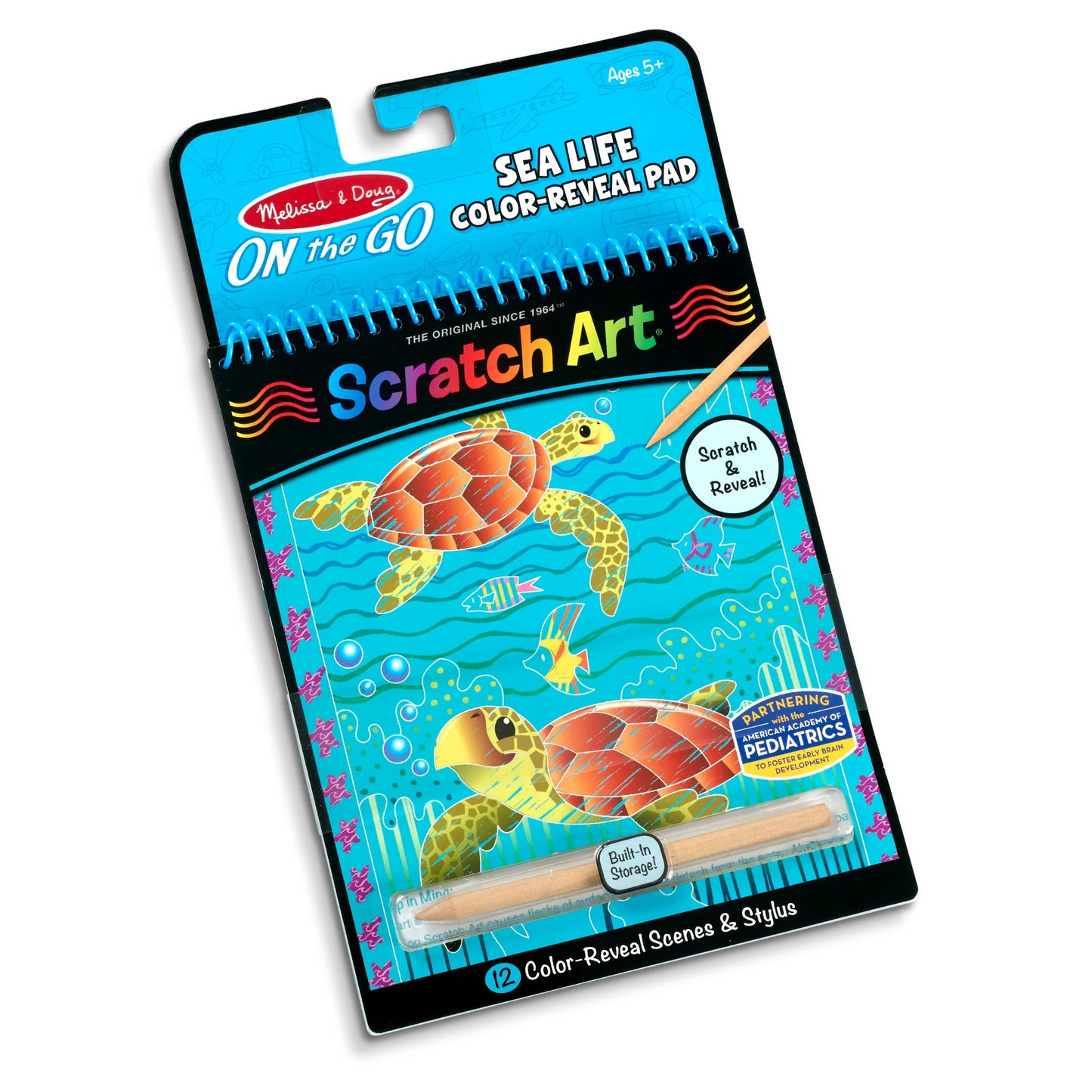 On the Go Scratch Art Color Reveal Pad- Sea Life