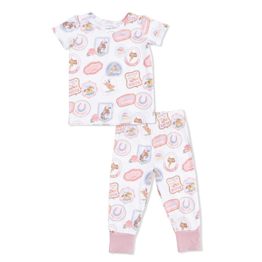 Pink Rodeo Patches Loungewear Set