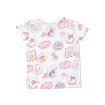 Pink Rodeo Patches Loungewear Set