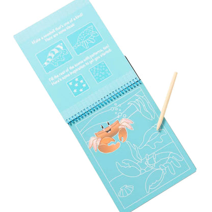 On the Go Scratch Art Color Reveal Pad- Sea Life