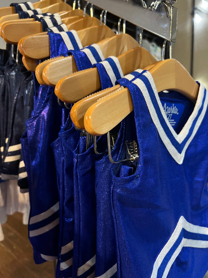Shimmer Cheer Suit- Royal