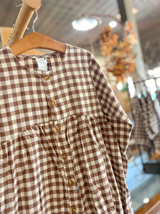 mabel dress || bark flannel