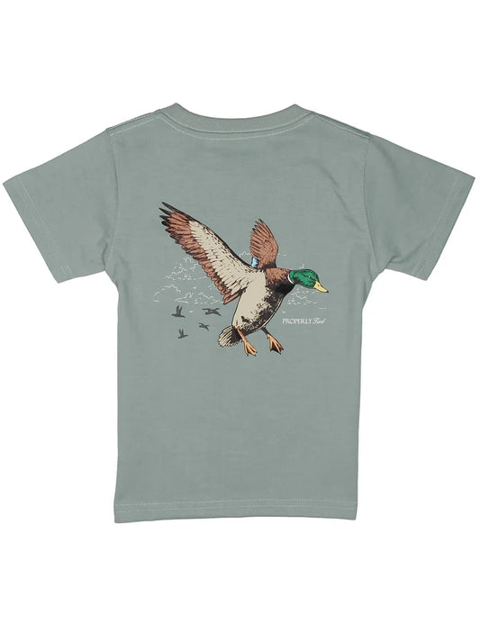 Boys mallard flight short sleeve fog