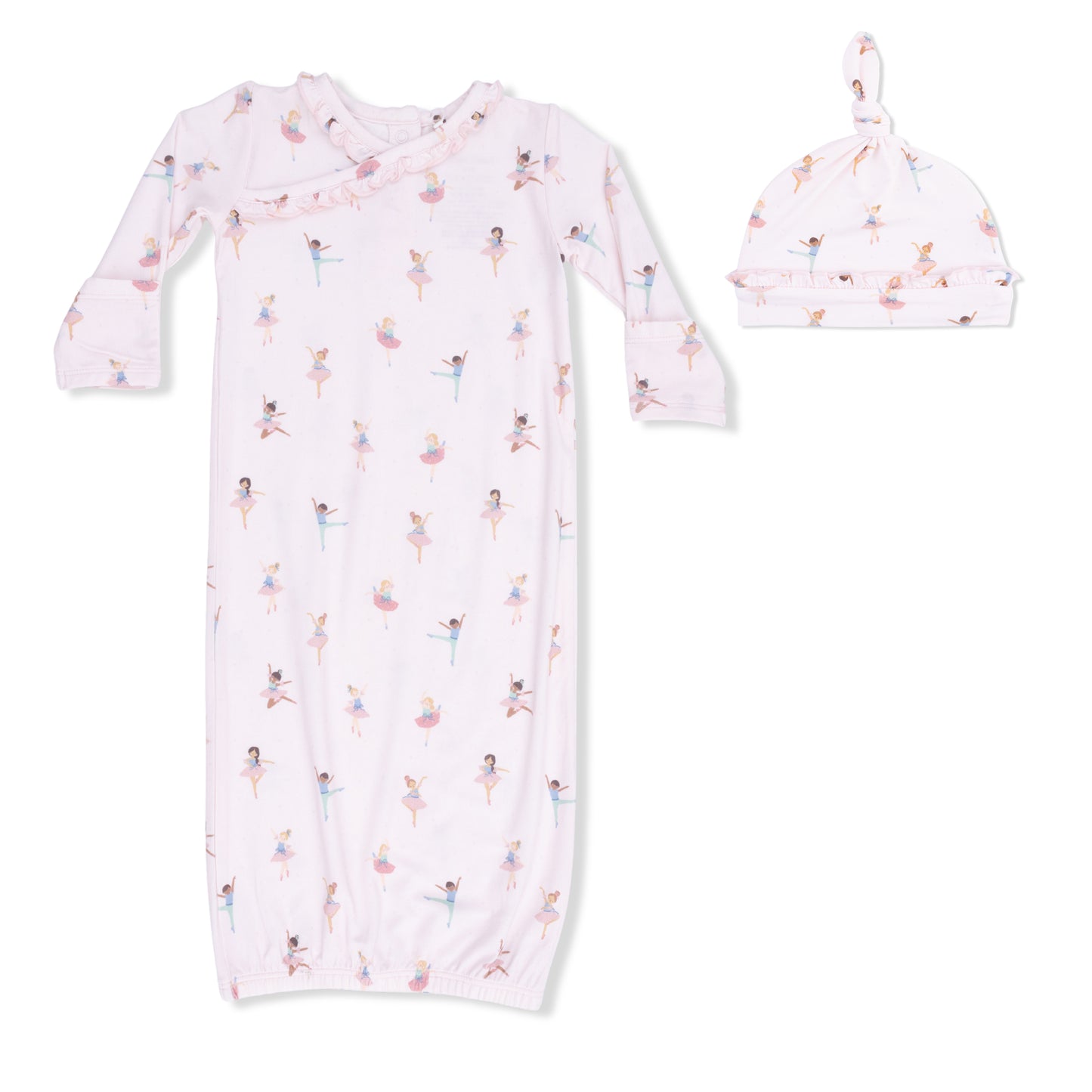 Petite Ballet Kimono Gown & Hat Set