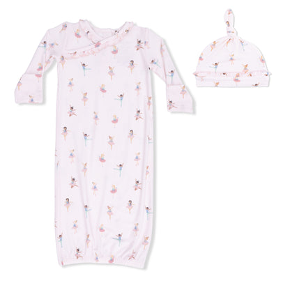 Petite Ballet Kimono Gown & Hat Set